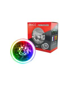 Oracle Lighting Pre-Installed 7" Sealed Beam Halo ColorSHIFT Chevrolet | Ford | Jeep | Dodge | Mazda
