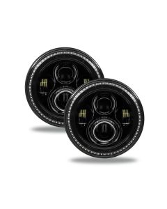 Oracle Lighting 7 Inch Dynamic ColorSHIFT High Powered LED Headlights (Pair) Black Bezel Jeep Wrangler JK 2007-2017- ORAC-5769-332