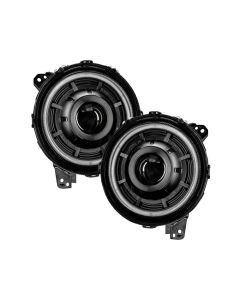 Oracle Lighting Matte Black Oculus Bi-LED Projector Headlights Jeep Wrangler JL | Gladiator JT 2018-2020- ORAC-5839-504