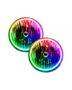 Oracle Lighting Dynamic ColorSHIFT Pre-Assembled Headlights Jeep Wrangler 2007-2016- ORAC-7079-332