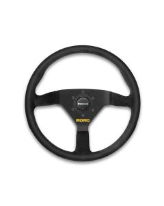 Premium MOMO MOD.78 350mm Black Suede Steering Wheel