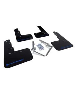 Rally Armor Rally Mud Flap Set Black With Blue Logo Honda Civic Type R 2017-2021- RALL-MF47-UR-BLK/B