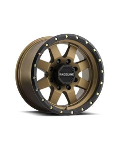Raceline 935BZ Defender Bronze w/ Black Ring Wheel 16X8 6X139.7 0mm- RACE-935BZ-68060-00