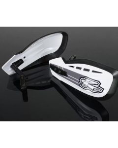 White Renthal Moto Handguards - Model RENT-HG-100-WT