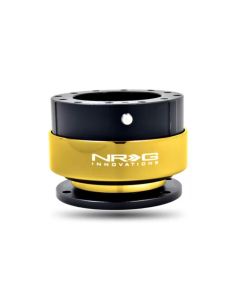 NRG Quick Release Gen 2.8 Black Body Chrome Gold Ring- NRG-SRK-280BK-C/GD