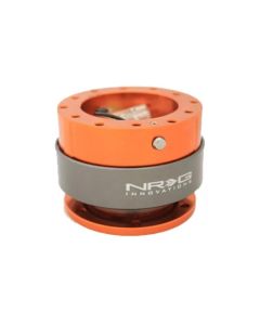 NRG Quick Release Gen 2.0 Orange Body Titanium Chrome Ring- NRG-SRK-200OR