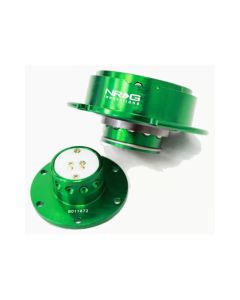 NRG Quick Release Gen 2.5 Green Body Titanium Chrome Ring- NRG-SRK-250GN