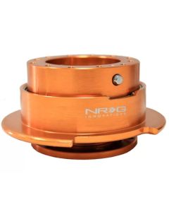NRG Quick Release Gen 2.5 Orange Body Titanium Chrome Ring- NRG-SRK-250OR