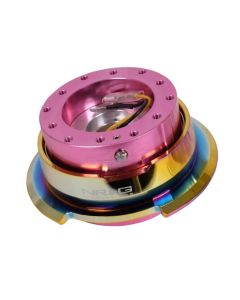 NRG Quick Release Gen 2.8 Pink Body Neo Chrome Ring- NRG-SRK-280PK-MC
