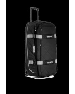 Sparco Black/Silver Tour Rolling Duffle Bag- SPAR-016437NRSI