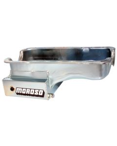 Moroso Ford 289-302 (w/Front Sump) Kicked Out Road Race Baffled 9qt 8in Steel Oil Pan - 20503