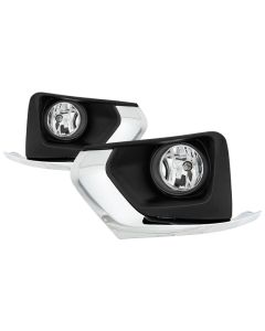 Spyder Chevrolet Traverse 2018-19 OEM Style Fog Lights W/Universal Switch- Clear FL-CTRAV18-C - 5086396