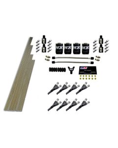 Nitrous Express 8 Cyl Shark Nozzle Intake Plumbing Kit (Incl Hardware) - 13385