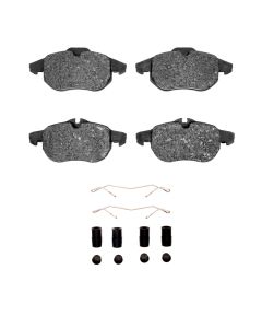 DFC 03-11 Cadillac BLS (Mexico) Front 5000 Advanced Low Metallic Brake Pads and Hardware Kit - 1551-0972-01