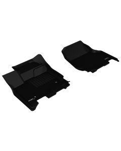 3D MAXpider 2015-2020 Ford F-150 Sprcab/Sprcrew Kagu 1st Row Floormat - Black - L1FR08311509
