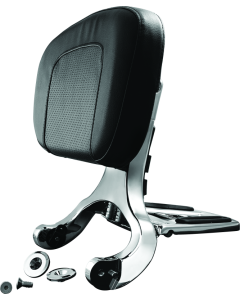 Kuryakyn 1660 Chrome Backrest: Versatile Comfort Upgrade
