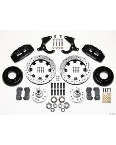 Wilwood Dynapro 6 Front Hub Kit 12.19in Drilled 55-57 Chevy - 140-10737-D