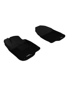 3D MAXpider 2008-2012 Chevrolet Malibu Kagu 1st Row Floormat - Black - L1CH04811509