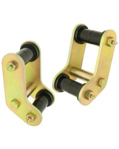 RockJock Boomerang YJ Leaf Spring Shackles Rear w/ Urethane Bushings For Pro Comp Springs - CE-9081P