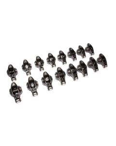 COMP Cams Rocker Arms 1.6 Ratio 3/8" Stud Ultra Series Steel Black Finish Fits Small Block Chevy 1955-1986 - 1602-16