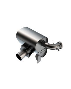 Borla 15-22 Can-Am Maverick X3 900cc Triple Turbo Manifold-Back Exhaust S-Type Muffler -Black Coated - 12677CB