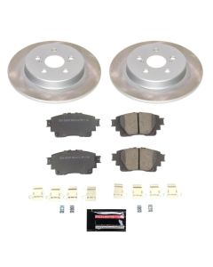 Power Stop 19-22 Toyota Corolla Rear Semi-Coated Rotor Kit - SC8336