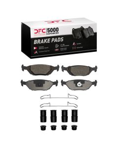 DFC 86-98 Saab 900/9000 Rear 5000 Advanced Low Metallic Brake Pads and Hardware Kit - 1551-0322-01