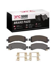 DFC 02-14 Cadillac Escalade EXT Rear 5000 Advanced Ceramic Brake Pads and Hardware Kit - 1551-0974-11