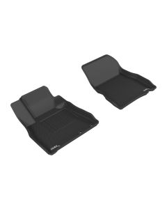 3D MAXpider 2014-2019 Nissan Versa Note Kagu 1st Row Floormat - Black - L1NS08711509