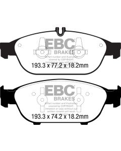 EBC 12+ Mercedes-Benz E550 4.6 Twin Turbo Coupe Yellowstuff Front Brake Pads - DP42169R