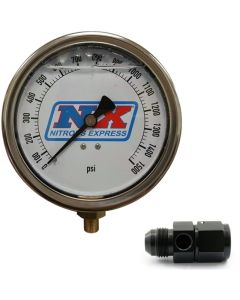 Nitrous Express Nitrous Pressure Gauge 4in-High Accuracy 8AN - 15543