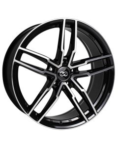Enkei SS05 17x7.5 5x100 45mm Offset 72.6mm Bore Black Machined Wheel - 511-775-8045BKM