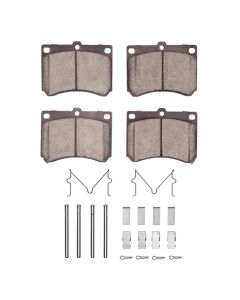 DFC 90-03 Ford Escort Front 5000 Advanced Semi Metallic Brake Pads and Hardware Kit - 1551-0473-01