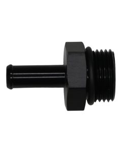 DeatschWerks 10AN ORB Male to 3/8in Male Barb Fitting - Anodized Matte Black - 6-02-0514-B