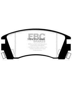 EBC 91-93 Nissan NX 2.0 Greenstuff Front Brake Pads - DP2988