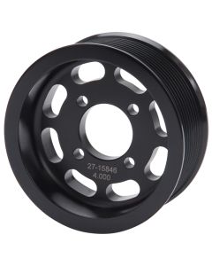 Edelbrock Pulley Supercharger Enforcer 10 Rib 4In Black - 15846