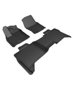 3D MAXpider 2022+ Toyota Tundra Crew Max Kagu 1st & 2nd Row Floor Liner - Black - L1TY28801509