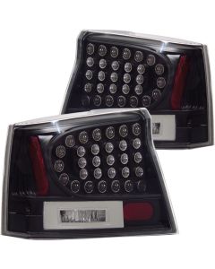 ANZO 2006-2008 Dodge Charger LED Taillights Black - 321014