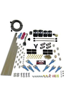 Nitrous Express 8 Cyl Shark Direct Port 4 Solenoids Nitrous Kit (200-600HP) w/o Bottle - 90506-00