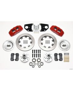 Wilwood Dynapro 6 Front Hub Kit 12.19in Red 62-72 CDP B & E Body-Drum - 140-10740-R