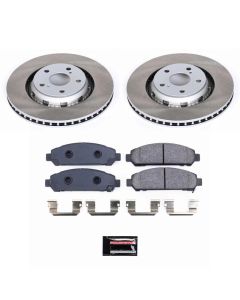 Power Stop 09-16 Toyota Venza Front Semi-Coated Rotor Kit - SC5865