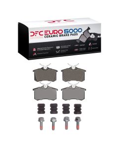 DFC 85-19 Audi A3 Rear Euro 5000 Ceramic Brake Pads and Hardware Kit - 1600-0340-05