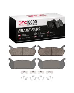 DFC 90-96 Ford Escort Rear 5000 Advanced Ceramic Brake Pads and Hardware Kit - 1551-0458-01
