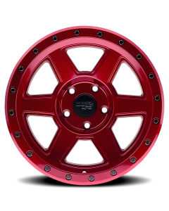 Dirty Life 9315 Compound 17x9 / 6x139.7 BP / -12mm Offset / 106mm Hub Crimson Candy Red Wheel - 9315-7983R12