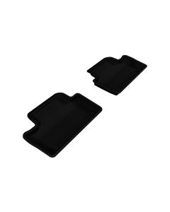 3D MAXpider 2010-2017 Volvo XC60 Kagu 2nd Row Floormats - Black - L1VV01521509