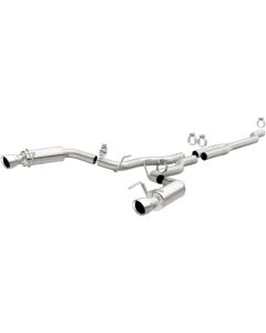 MagnaFlow Cat Back, SS, 2.5in, Competition, Dual Split Polish 4.5in Tips 2015 Ford Mustang Ecoboost - 19191