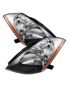 xTune Nissan 350Z 03-05 (Hid Model Only) Crystal Headlights Chrome HD-JH-N350Z-HID-C - 9025532