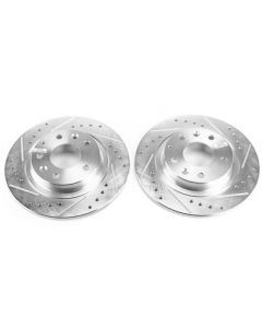 Power Stop 16-18 Mazda CX-3 Rear Evolution Drilled & Slotted Rotors - Pair - JBR1740XPR