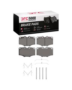 DFC 76-89 Toyota Pickup Front 5000 Advanced Ceramic Brake Pads and Hardware Kit - 1551-0137-01
