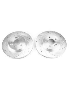 Power Stop 17-18 Mercedes-Benz C43 AMG Rear Evolution Drilled & Slotted Rotors - Pair - EBR1650XPR